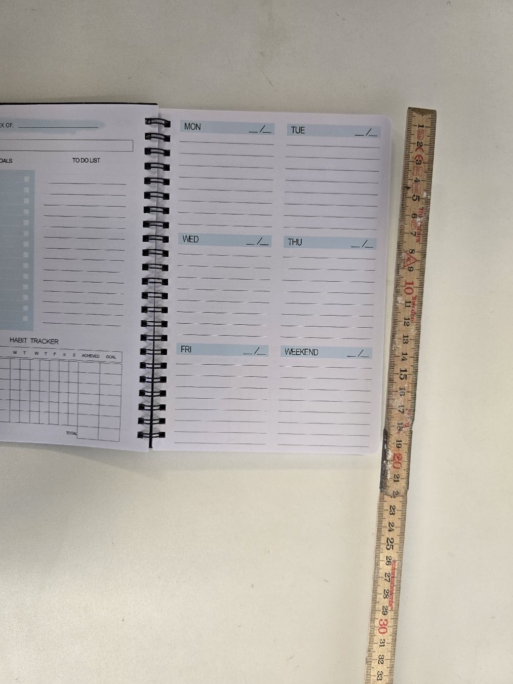 Kalender: Undatierter Wochenplaner, Organizer, Terminplaner, Notizbuch – Neu und originalverpackt aus Tuggen von Zweitechanceboutique 1