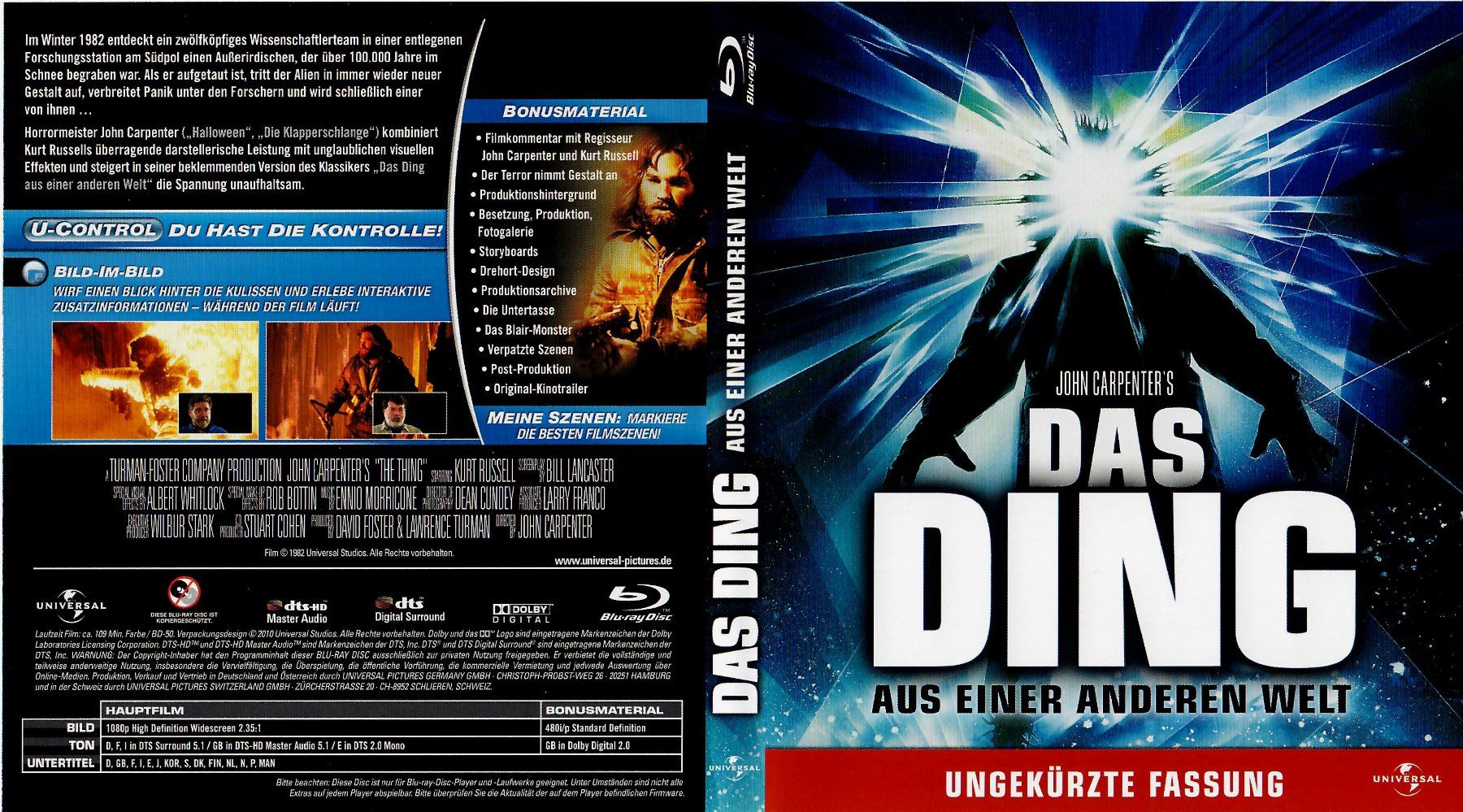 Tutti i DVDs: Das Ding aus einer anderen Welt - The Thing, John Carpenter – Nuovo (secondo la descrizione) da Schaan venduto da morebooks 1