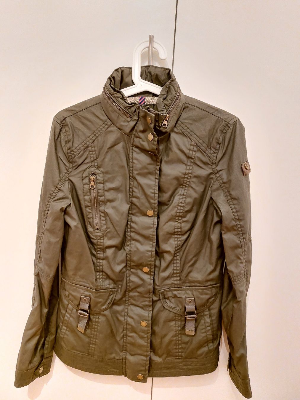Tom Tailor Giacche: Tom Tailor Übergangsjacke Damen Gr. S Farbe- khaki – Nuovo (secondo la descrizione) da Rodersdorf venduto da and_9kj9