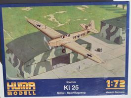 Klemm Kl 25 der deutschen Luftwaffe, Bausatz von Huma 1/72