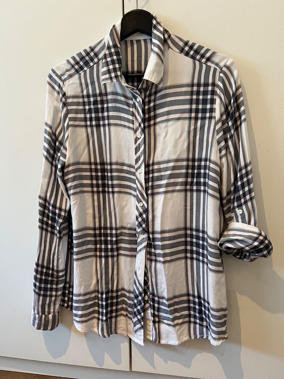 Bluse (chemisier) Hubermans à Carreaux Jaune Et Blanc - Taille XL | Occasion Très Bon état