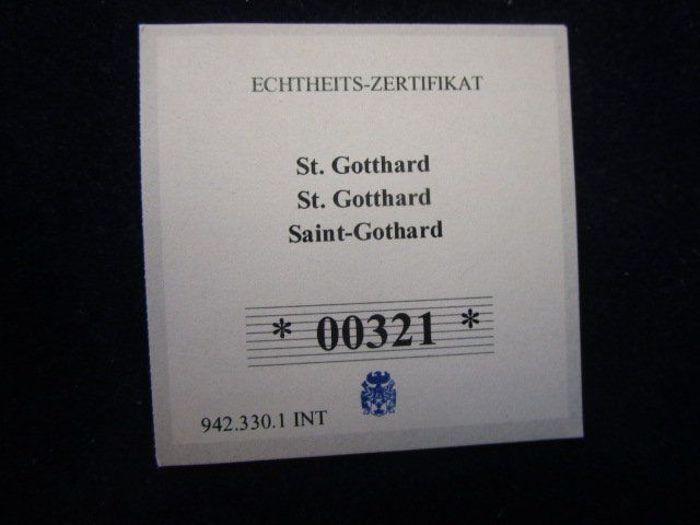 Medaglie: GIGANT: Gotthard Mythos - Gotthard 2018 - 70 mm - PP – Nuovo e nell'imballaggio originale da Luzern venduto da Horoskop1 3