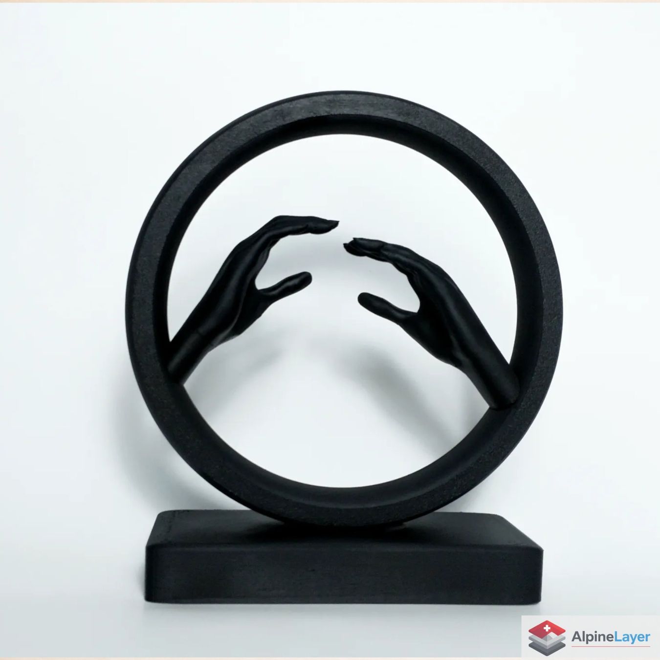 Sculptures & Statues: Infinity Touch Sculpture - 3D Printed – Neuf (Voir description) à Losone par AlpineLayer