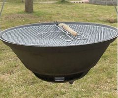 Grillkocher  Gusseiserne Feuerschale tragbarer Holzkohleofen