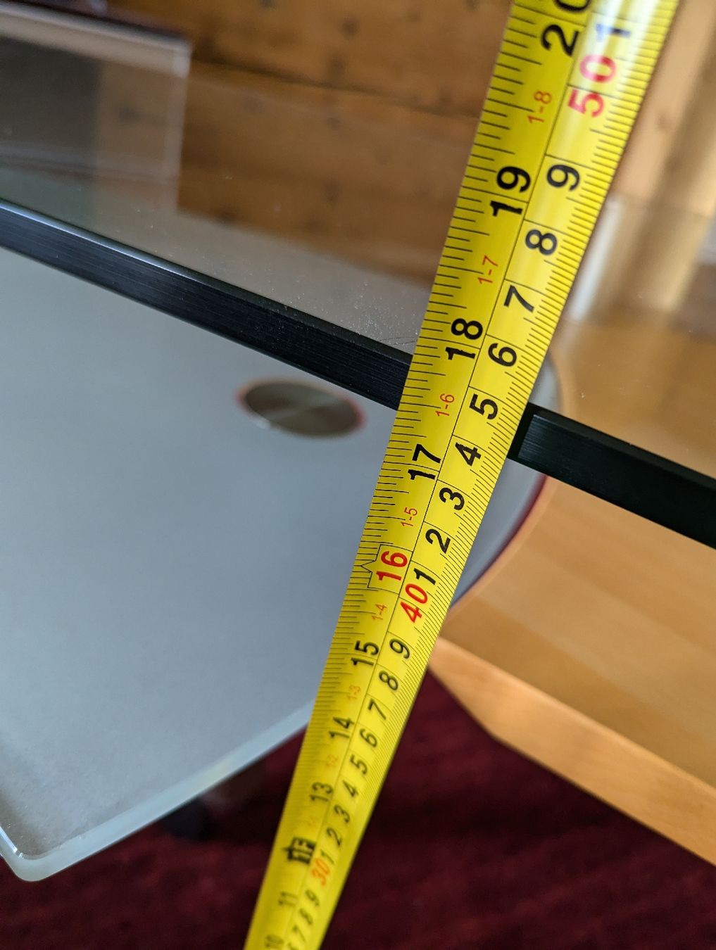 Tavoli: Moderner Couchtisch Glas/Holz 2 Ebenen – Usato da Erlenbach im Simmental venduto da freidlteam 3