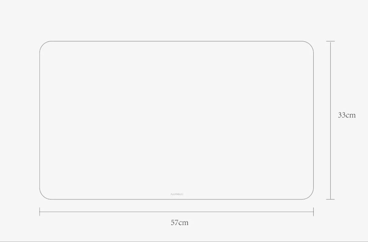 Tappetini per mouse: Alcantara Mousepad 57x33cm - Space Grey – Nuovo (secondo la descrizione) da Wallisellen venduto da Mbravo 2