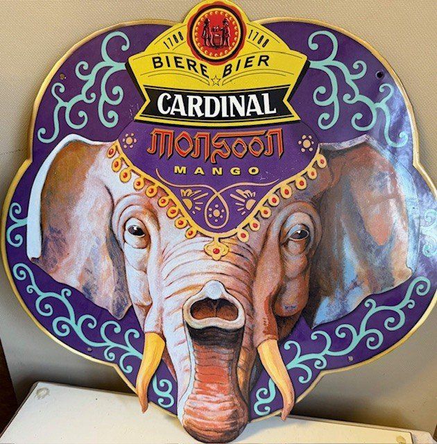 Cardinal Insegne: Werbe- Email Schild Cardinal Bier Brauerei – Usato da Gersau venduto da pandabear01