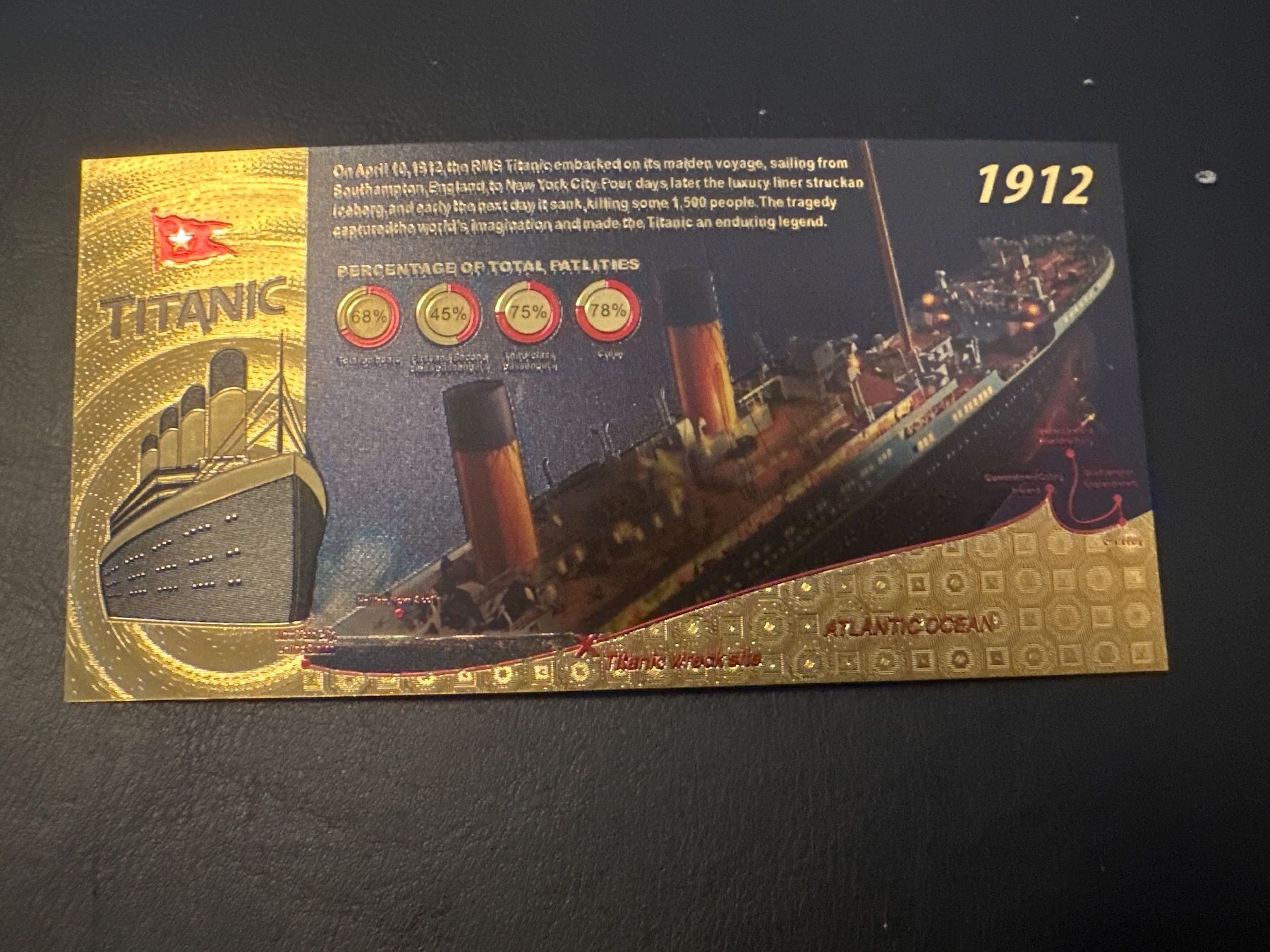 Banconote: Titanic Sammlerbanknote – Nuovo e nell'imballaggio originale da Thun venduto da tulu_1995
