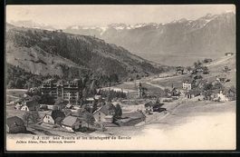 Les Avants, Panorama et les montagnes de