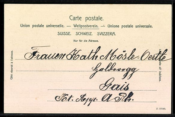 Cartoline postali: AK Gais, Ortsansicht – Usato da Berlin venduto da bartko-reher 1