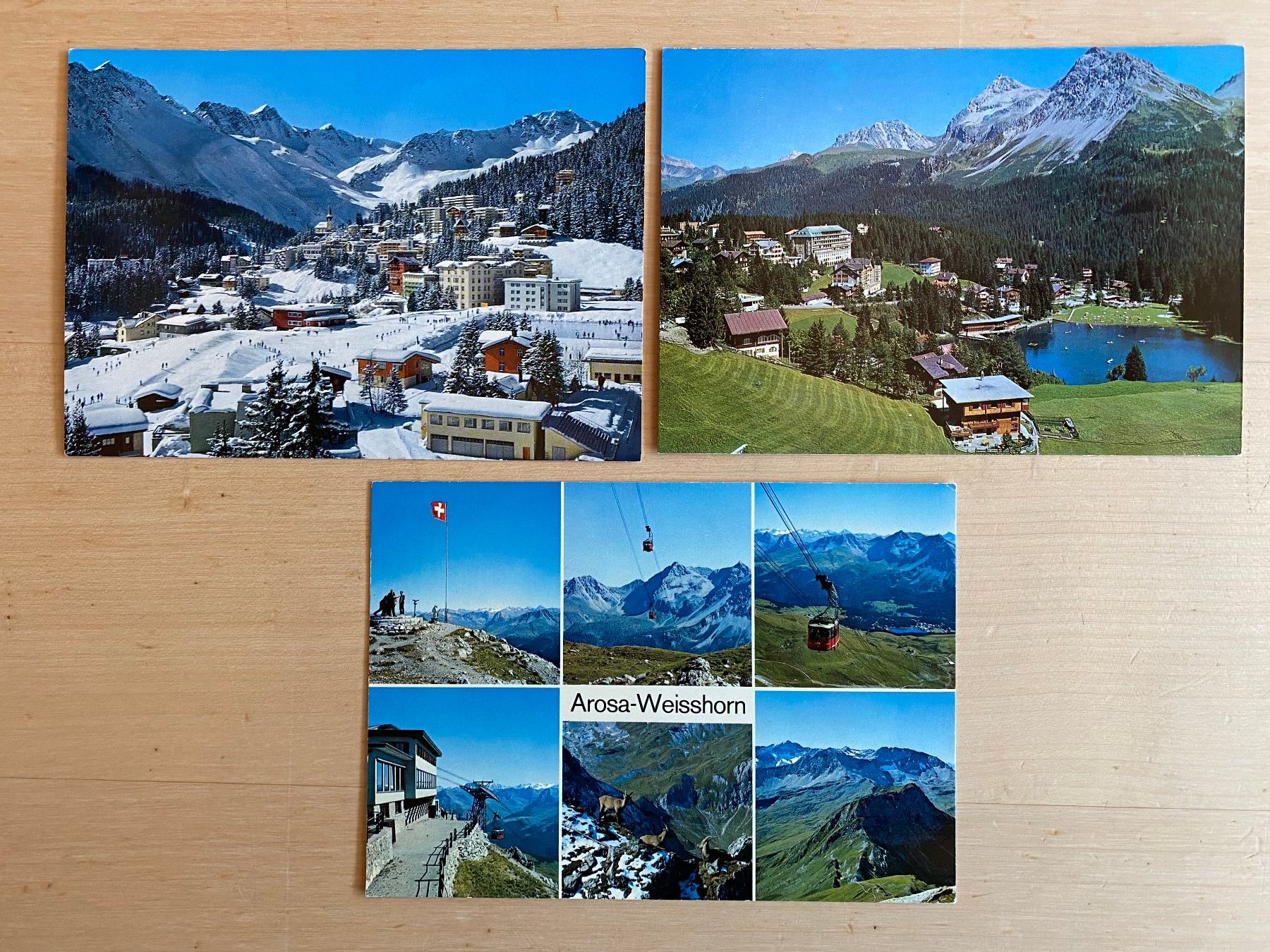 Cartoline postali: 3 AKs Arosa GR – Usato da deitingen venduto da popcorn02
