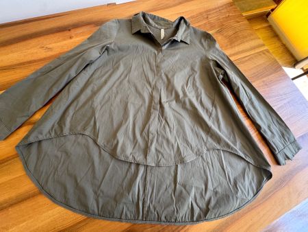 IMPERIAL Damen A-Linie Vokuhila Bluse raffiniert Gr. L