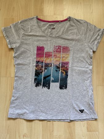 Damen T-Shirt VANUCCI Gr. L grau mit Print