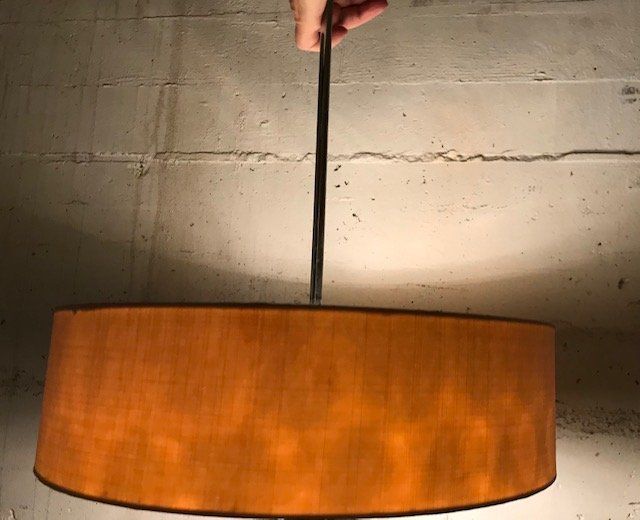 Kronleuchter & Deckenlampen: Hängelampe breites Stoffband mit Pressglass – Gebraucht aus Zürich von gigimai67 9