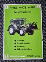 Original Prospekt Hürlimann Forst-Traktor