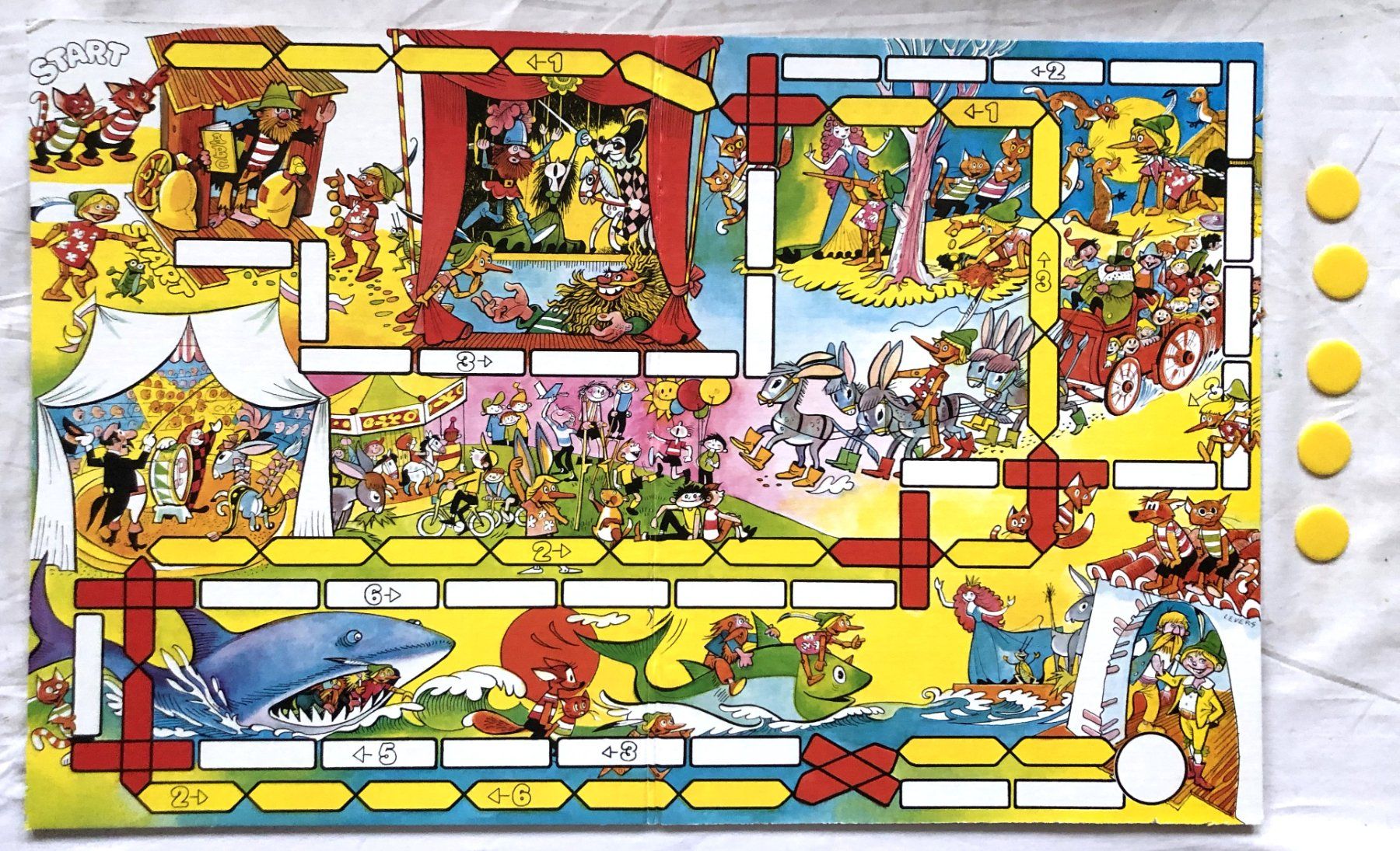 Carlit Giochi: Vintage Brettspiel - "Pinocchio" - Carlit – Usato da Schaffhausen venduto da durruti 2