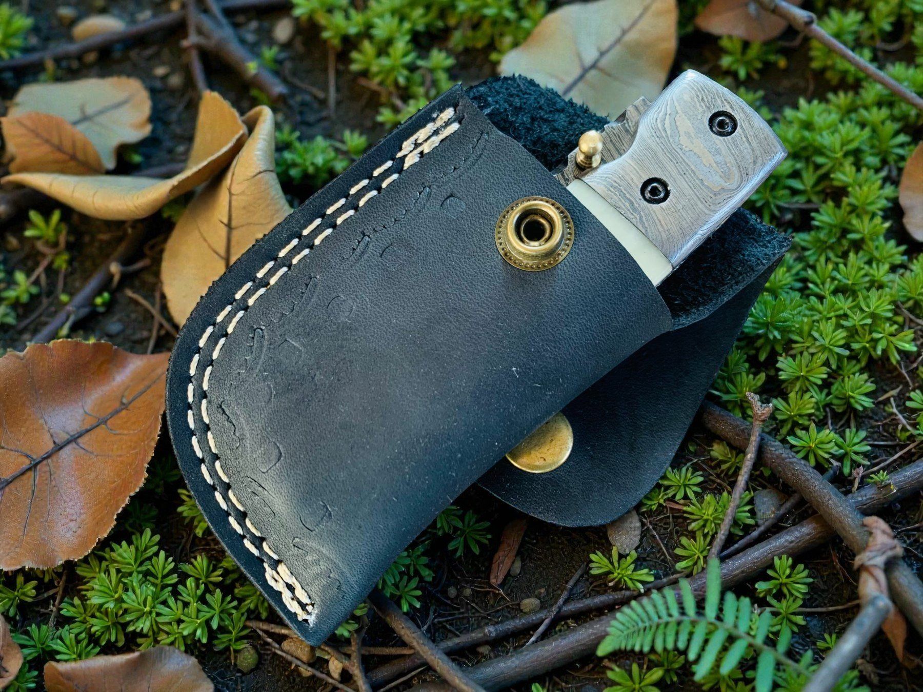 Coltelli tascabile: Damast Messer Klappmesser HANDMADE 19cm bergmann No. 02 – Nuovo e nell'imballaggio originale da Bergdietikon venduto da shopAgent 3