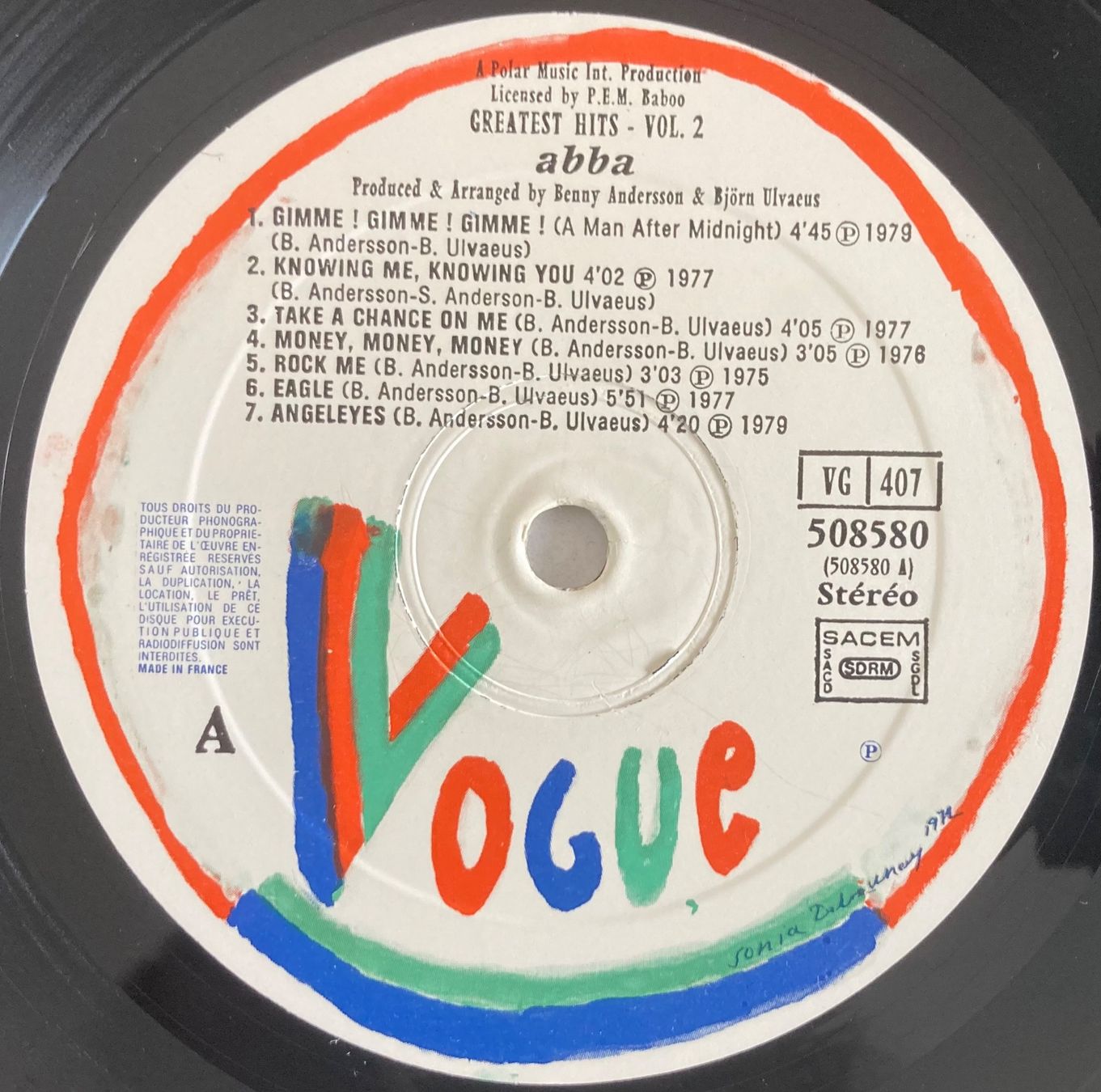 Dischi in vinile: ABBA - GREATEST HITS VOL. 2 – Usato da Poliez-Pittet venduto da Newtown-Records 3