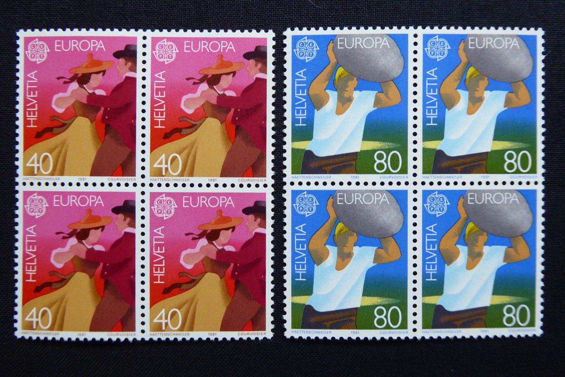 Tutti i francobolli: (t698) 1981: Zst.Nr. 654 + 655 ** – Nuovo (secondo la descrizione) da Basel venduto da scholle50