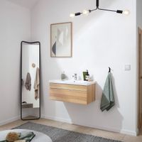 13053 - Badezimmermöbel WANGEN Holz 2tlg Badmöbel S Big