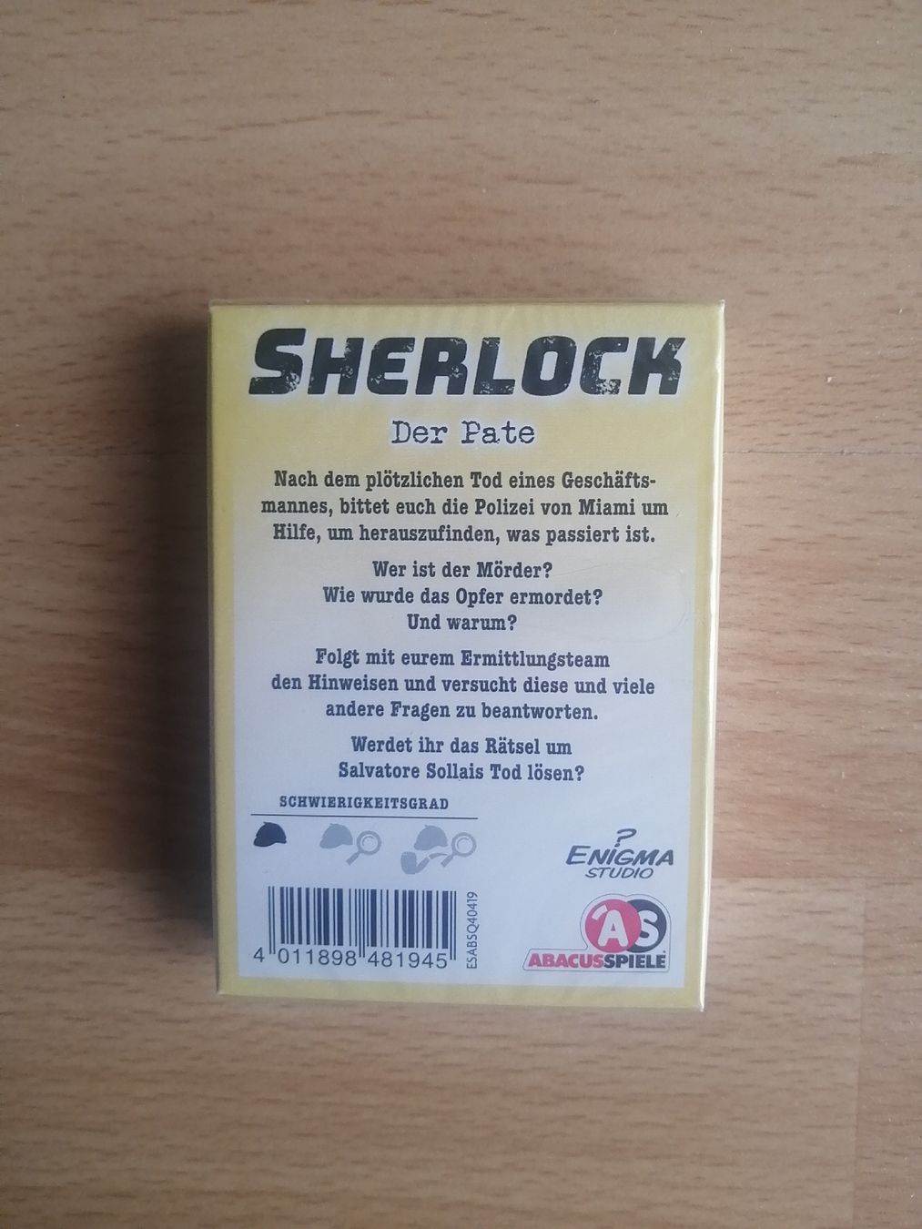 Giochi: Sherlock - Der Pate – Nuovo e nell'imballaggio originale da Hägendorf venduto da Fiooo 1