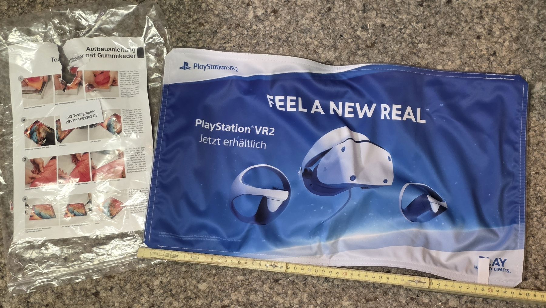 Sony Casco VR: Original Playstation VR2 Promo Textilbanner  – Nuovo (secondo la descrizione) da Reinach BL venduto da _MasterK_