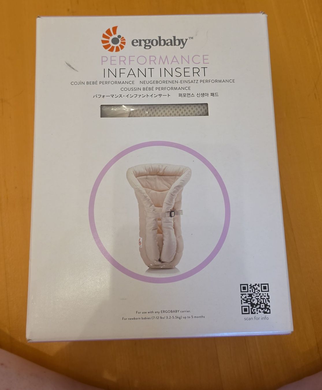 Ergobaby Porte-bébés ventraux & dorsaux: Ergobaby Performance Infant Insert beige neuwertig – Neuf (Voir description) à Zweidlen par VG159