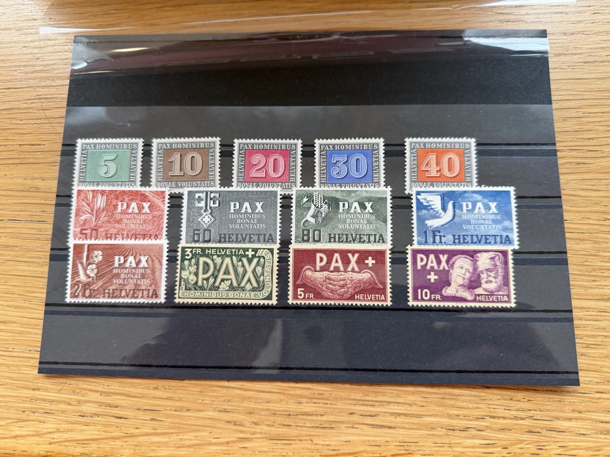 Tutti i francobolli: Paxsatz 1945 Ungestempelt – Usato da Murgenthal venduto da Tina_4055