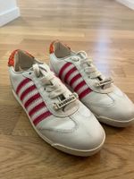 Dsquared2 Sneaker Weiß/Rot – Leder, Designer Schuhe