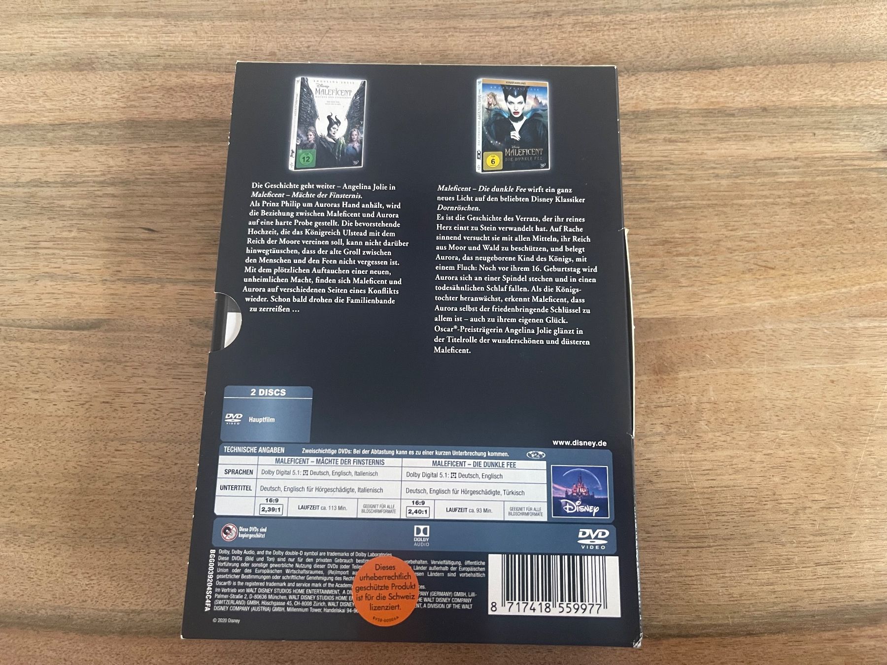 Tutti i DVDs: Maleficent Teil 1+2 – Usato da Aarau venduto da Aurora0810 1