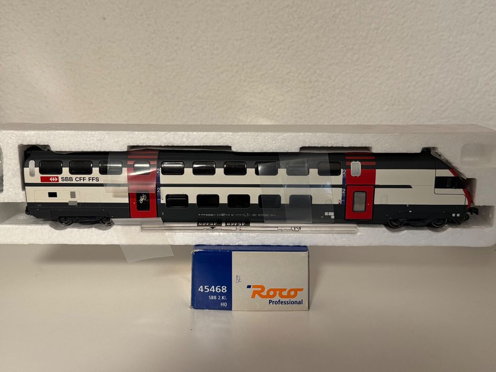 ROCO 45468 H0 IC 2000 Doppelstock-Steuerwagen SBB 2.Klasse (Gebraucht ...