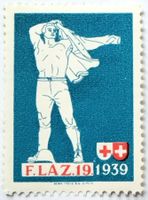 Soldatenmarke 2.WK, Feld-Lazarett 19, blau, Wi San 108