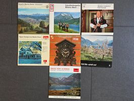 7 historische Schweizer Volksmusik-Schallplatten / EPs