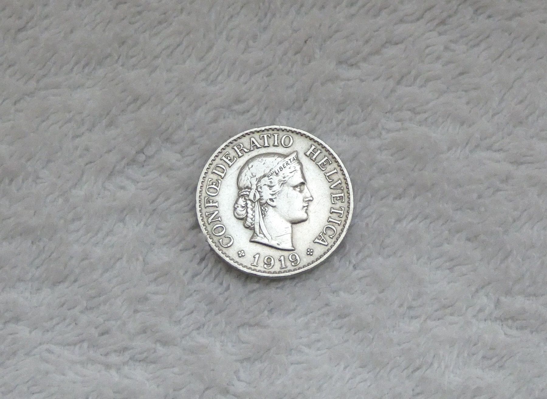 Tutti le monete: 10 centimes/rappen 1919 – Usato da Nyon venduto da Ilmi09