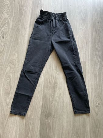 Jeans Damen Grösse XS High Waist Dunkelgrau guter Zustand