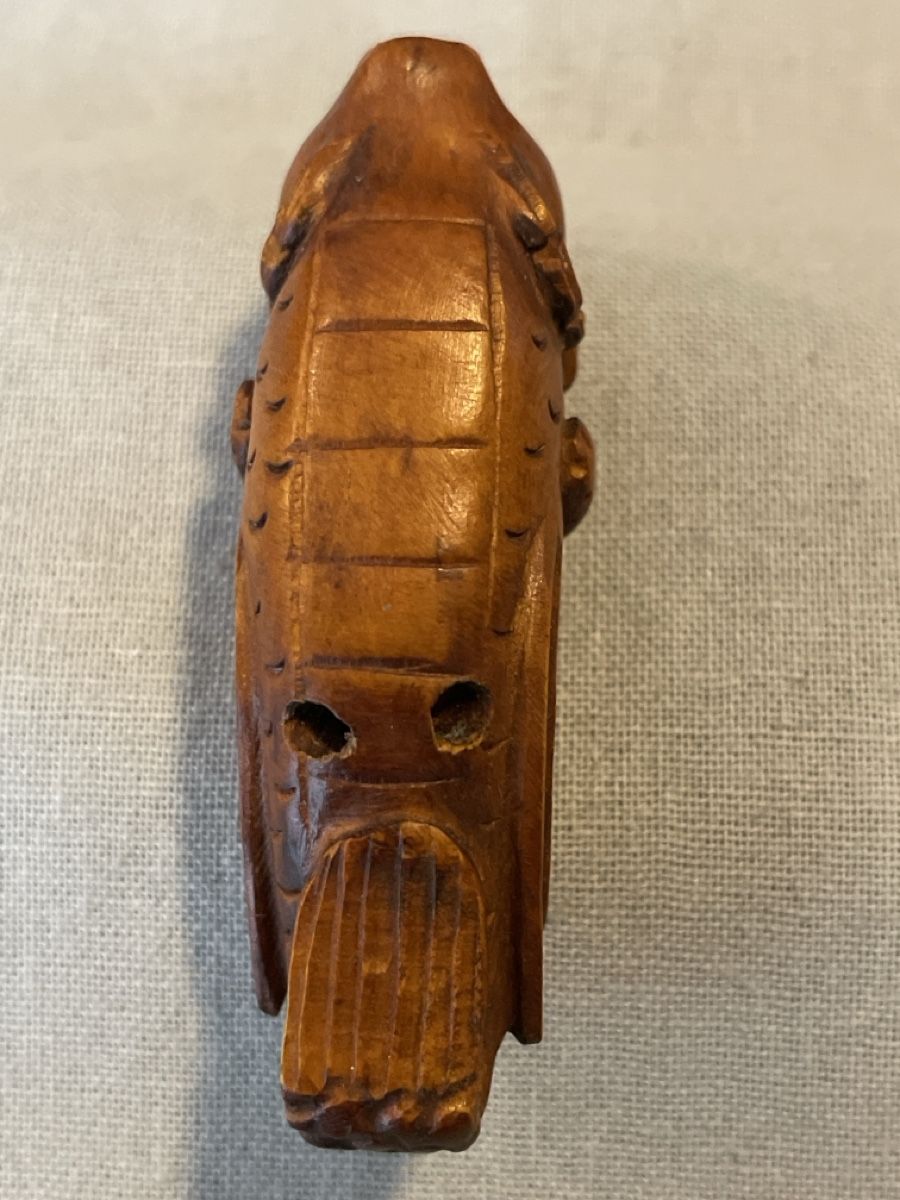 Statuette: Netsuke Holz, Shachihoko – Usato da Embrach venduto da Gauvain1 4