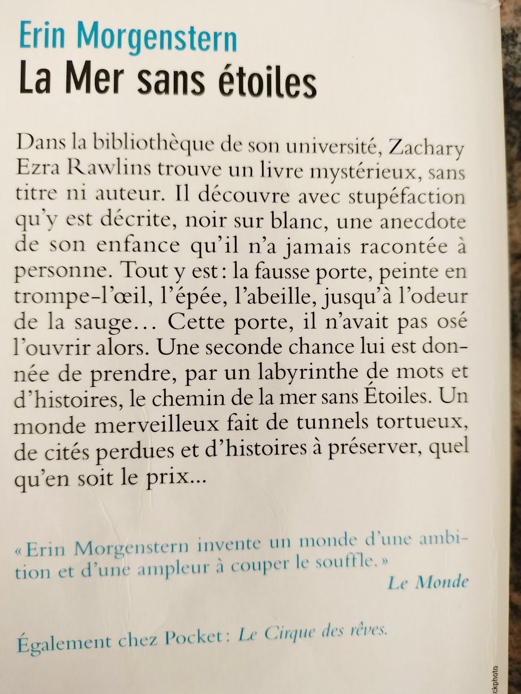 La Mer sans étoiles Erin Morgenstern (D'occasion) à Cortaillod pour CHF ...