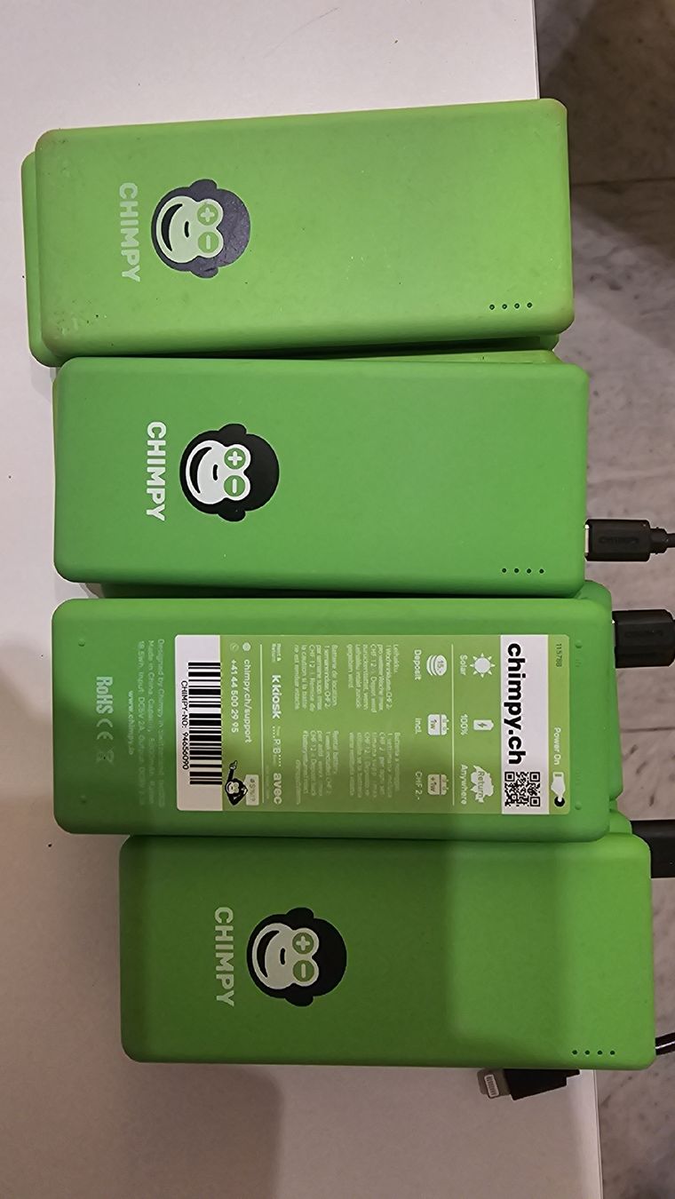 Batterie: Powerbank CHIMPY, 13 Stk. grün – Usato da Chur venduto da luk_y6lz 2