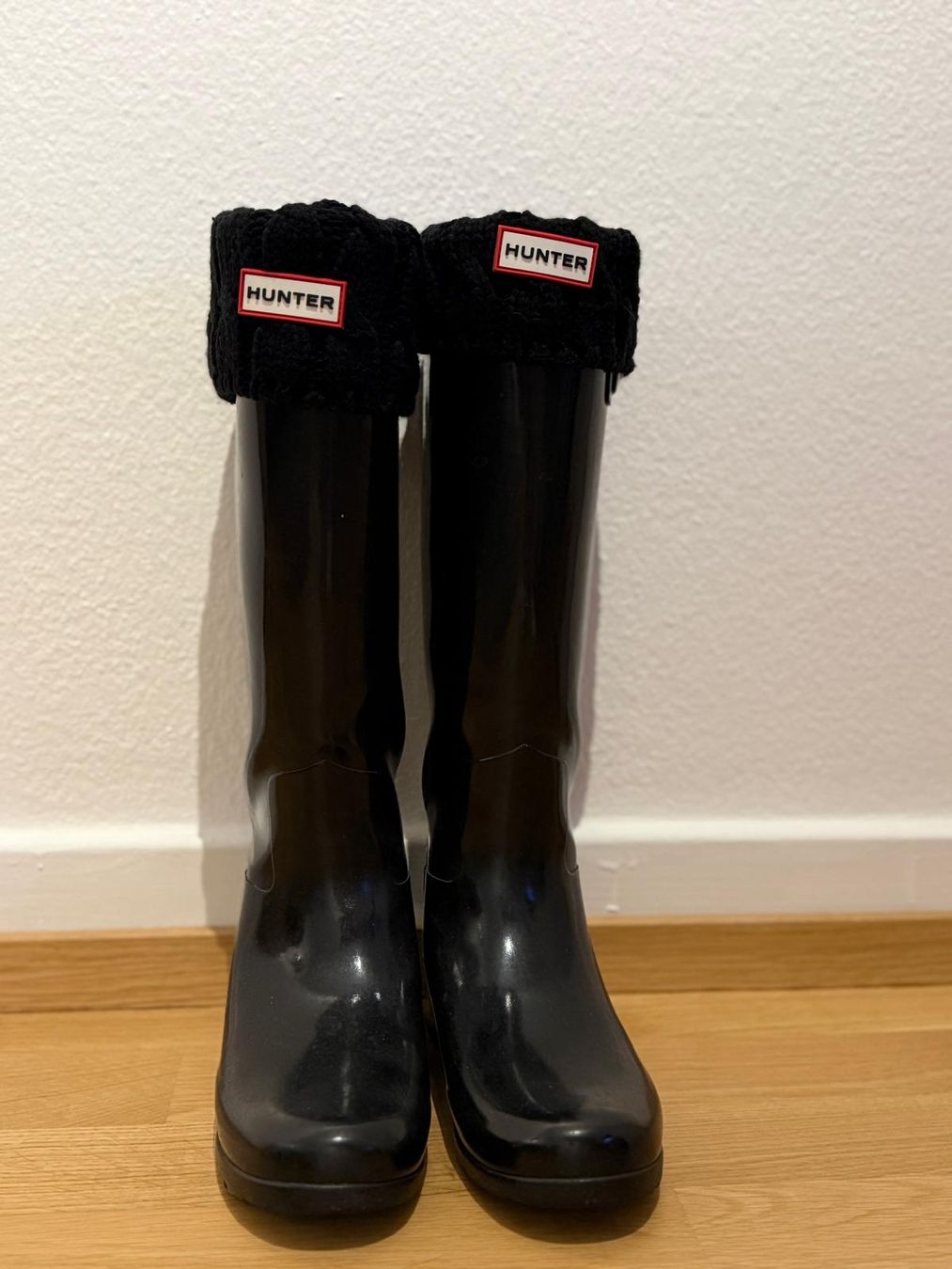 Hunter Damenschuhe: Schwarze Hunter Gummistiefel mit Socken - Grösse 37 – Neu (gemäss Beschreibung) aus Winterthur von Yavuz19 3