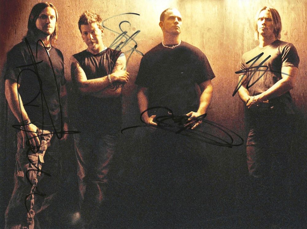 ALTER BRIDGE original in person Autogramm auf Grossfoto (Gebraucht) in ...