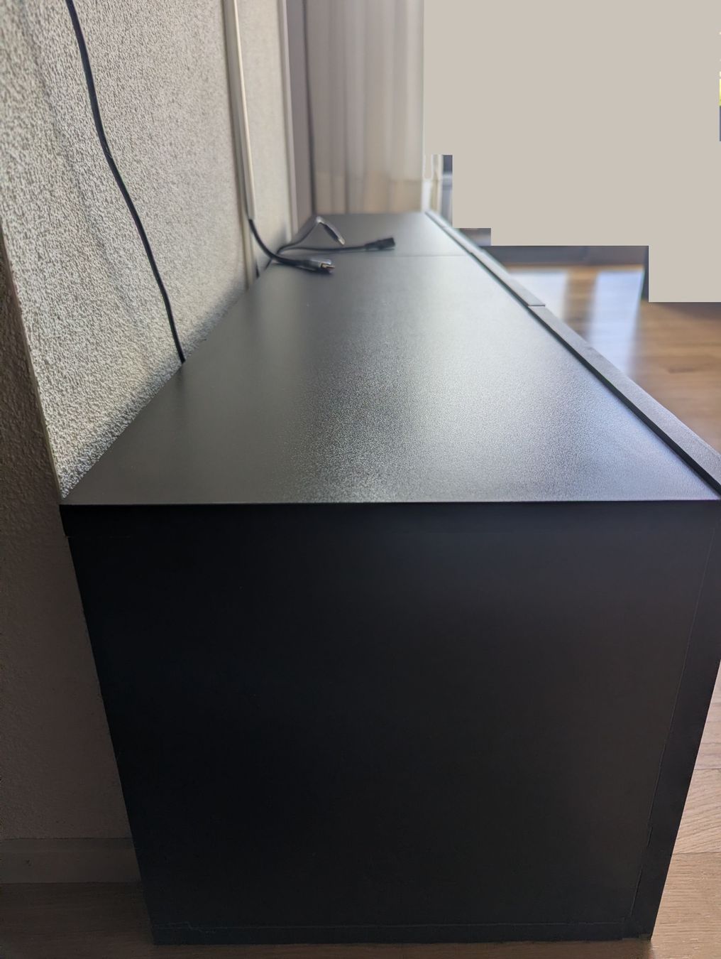 Mobili TV: Black TV Stand / Wall-Mounted Shelves – Usato da Schlieren venduto da ema_smx5 2