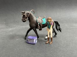 Schleich Lisa und Storm Pferd mit Reiterin beweglich