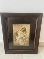 Tableau Ancien Madonna & Child par Bodenhausen - Cadre-