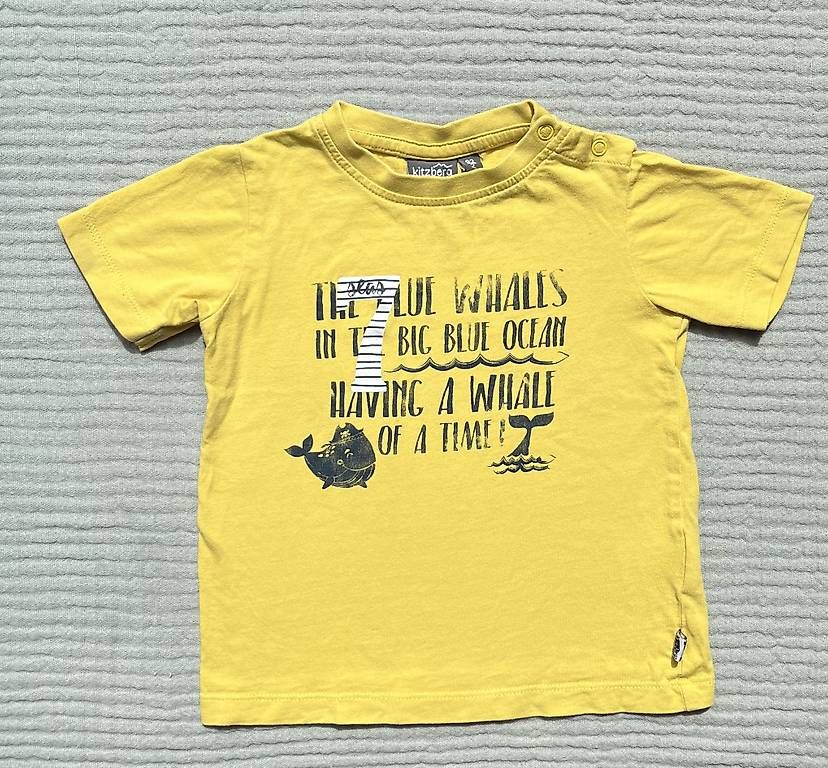 T-shirt: Gr.92, kitzberg T-Shirt Wal gelb – Usato da Gattikon venduto da AnnettFloh