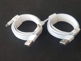 Lightning Lade/Daten Kabel für APPLE + iPhone 2x 200cm