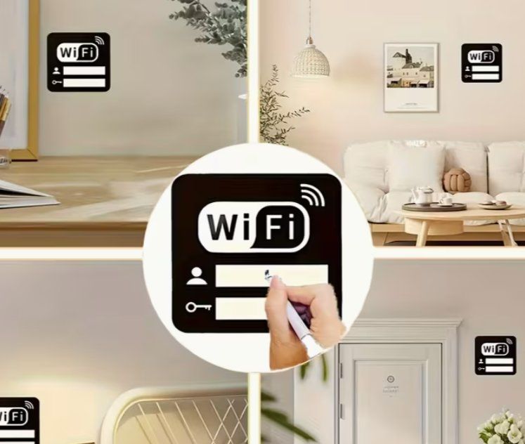 Sticker: 2x Wifi Passwort Sticker Aufkleber – Nuovo e nell'imballaggio originale da Dintikon venduto da Vexi 2