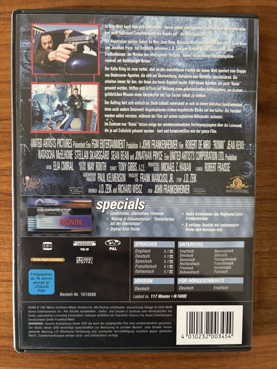 Tous les DVDs: DVD Ronin – D'occasion à Belp par brb66 1