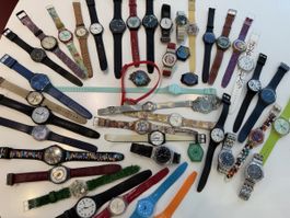 45 x SWATCH - etliche mit neuer Batterie
