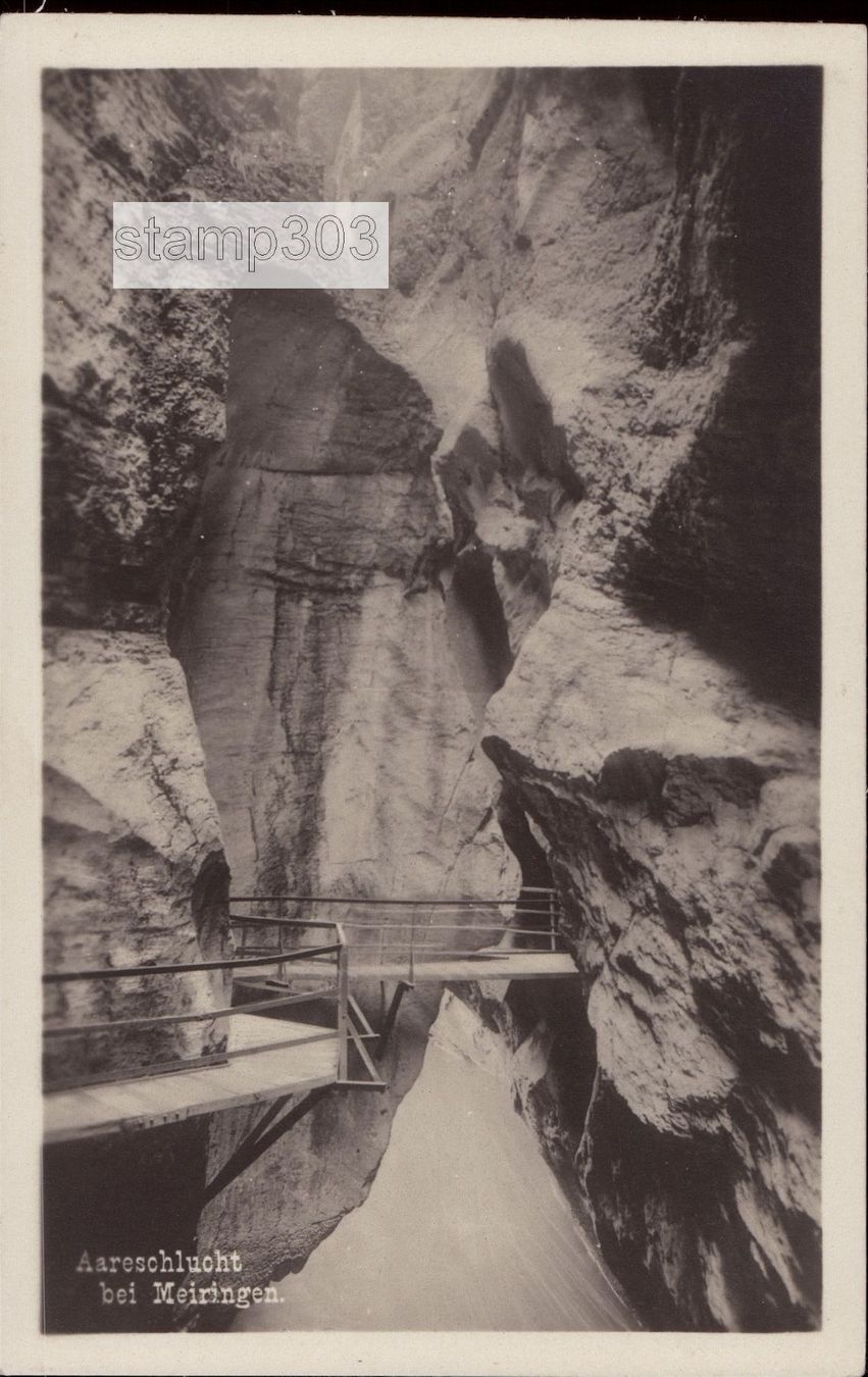 Cartoline postali: AK Aareschlucht bei Meiringen – Usato da Eggersriet venduto da stamp303