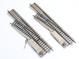 Märklin Modellgleis 2 x Elektro Weiche 3900/3800 H0